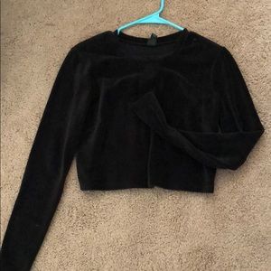 Black crop top